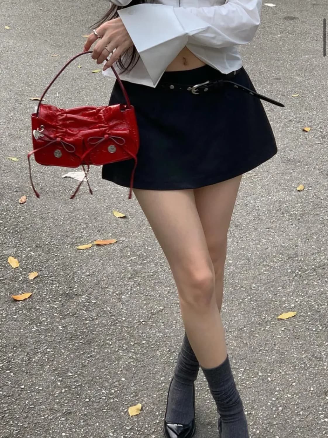 카키포인트 Mini Skirt Pants, black (S) 상품이미지1