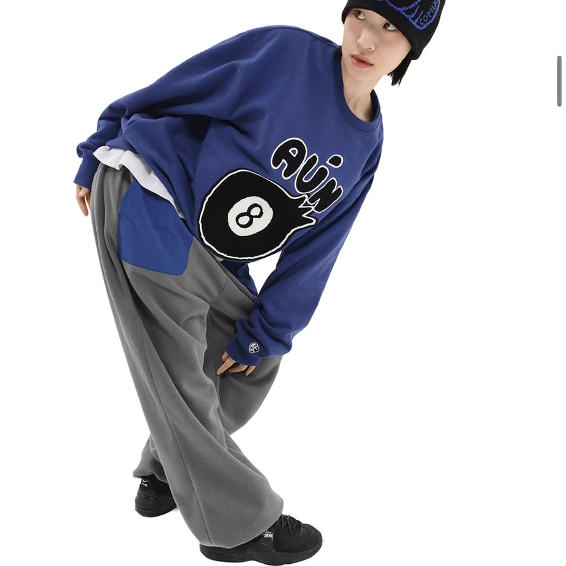 팀코믹스 8 볼 맨투맨 에잇볼 8 BALL CREWNECK BLUE 상품이미지1