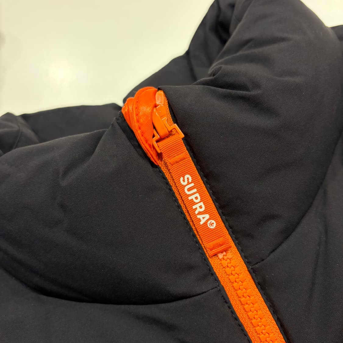 [L] 수프라 립스탑 다운 오렌지 블랙 패딩 점퍼 C587 상품이미지4