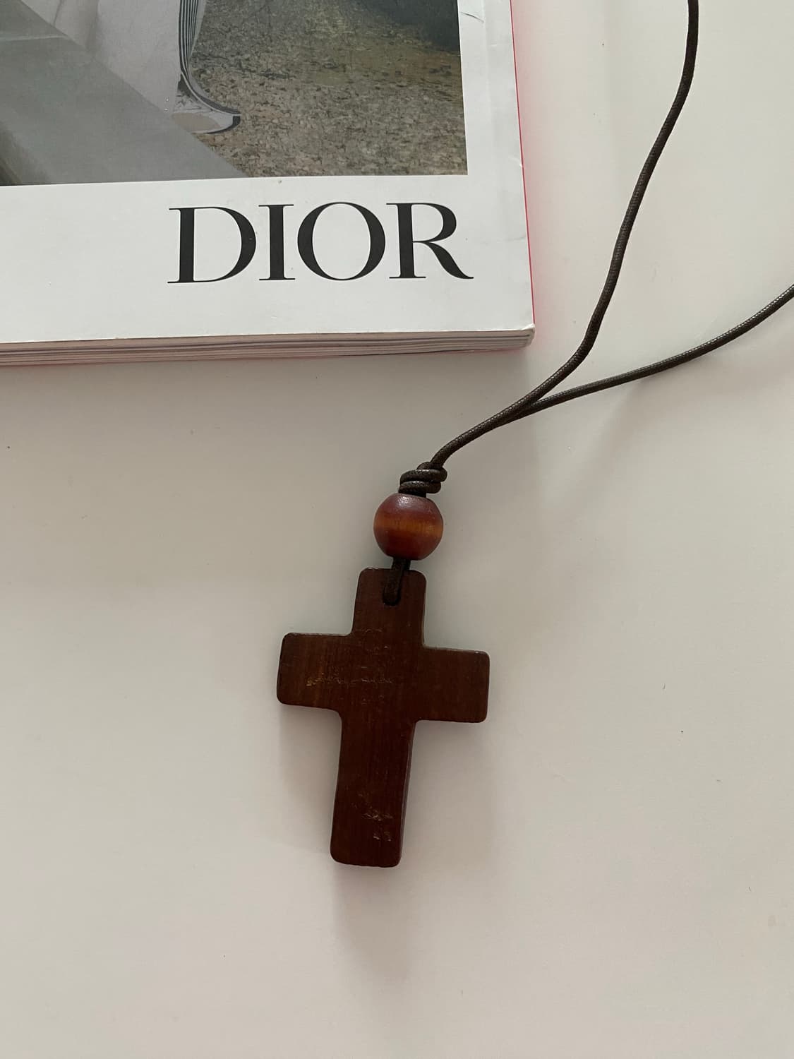 빈티지 십자가 우드 목걸이 상품이미지4