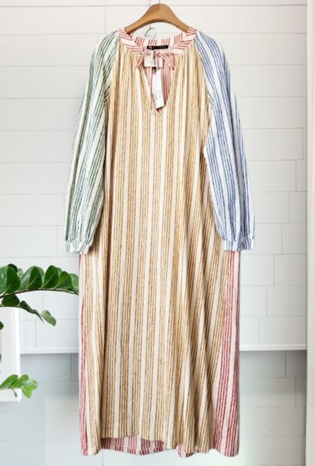 새) 자라 멀티 스트라이프 롱원피스   상품이미지4