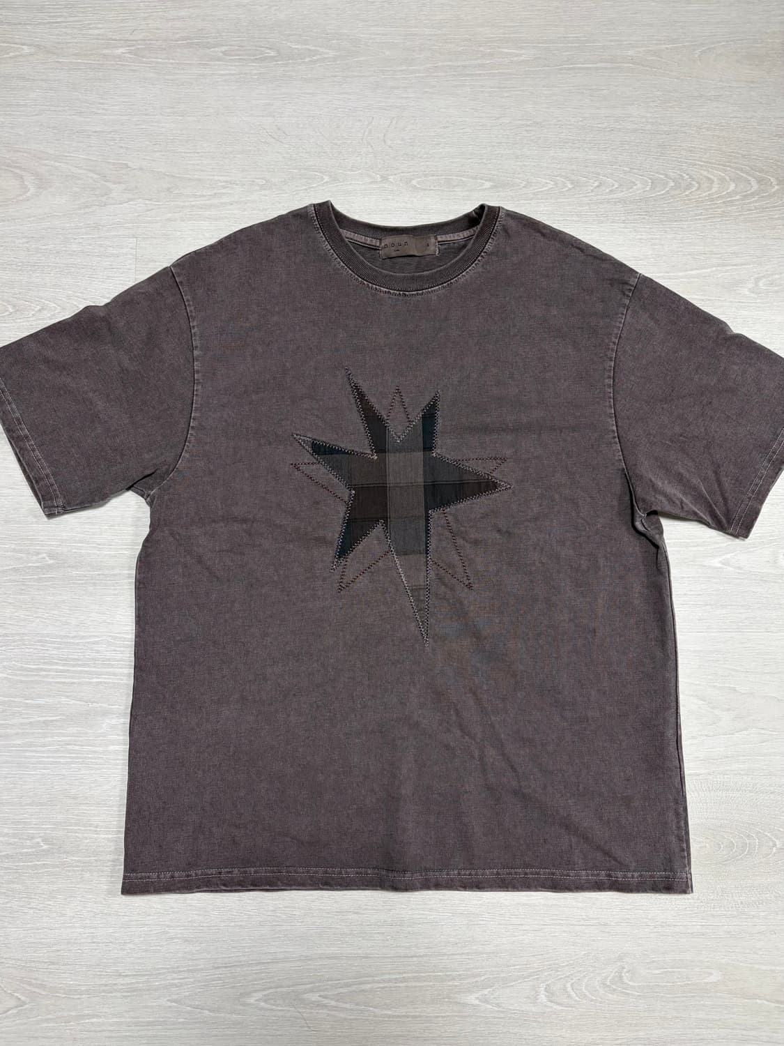 노운patched star t-shirts (faded brown) 상품이미지2