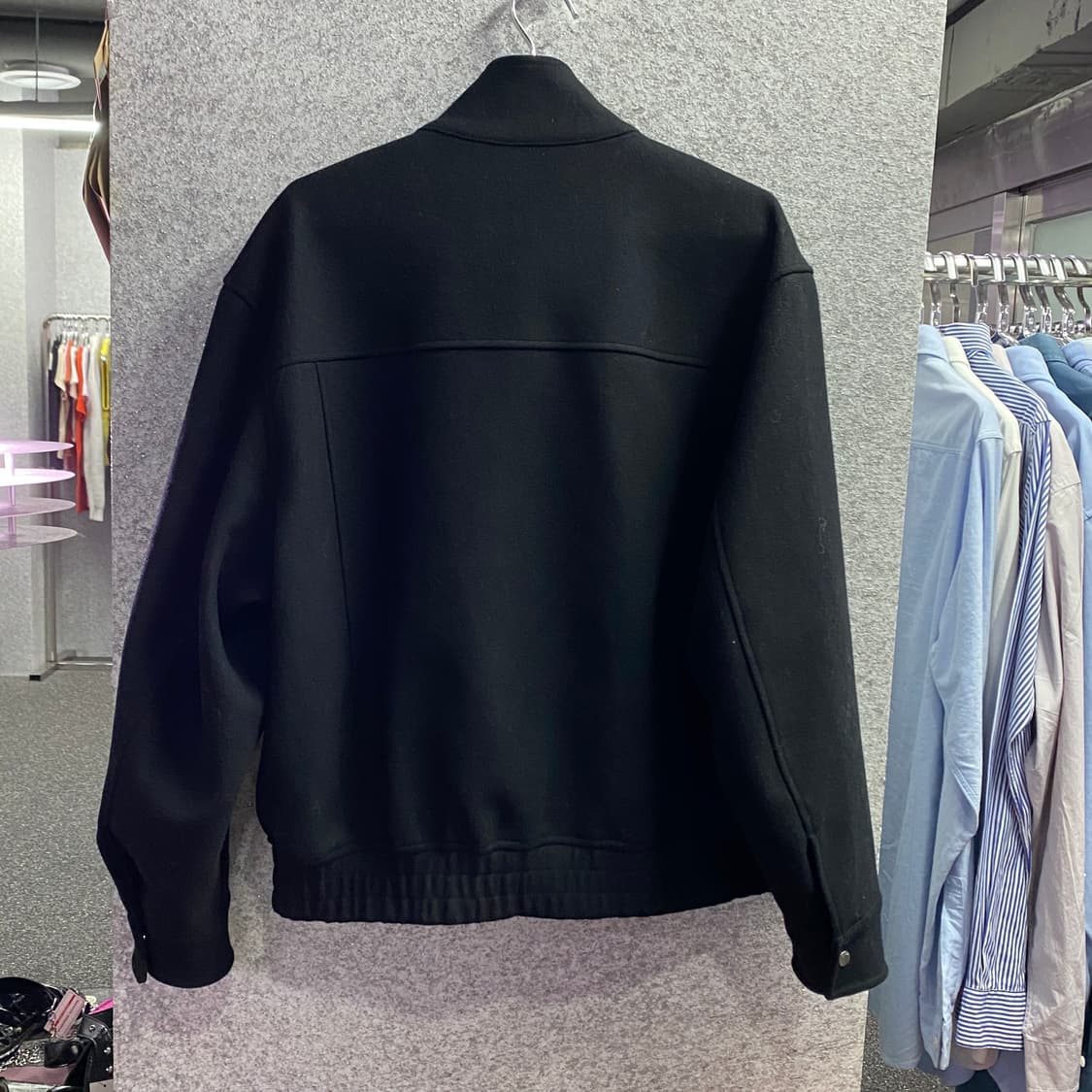 키뮤어 블랙 투웨이 스웨이드 자켓 B3297 상품이미지4