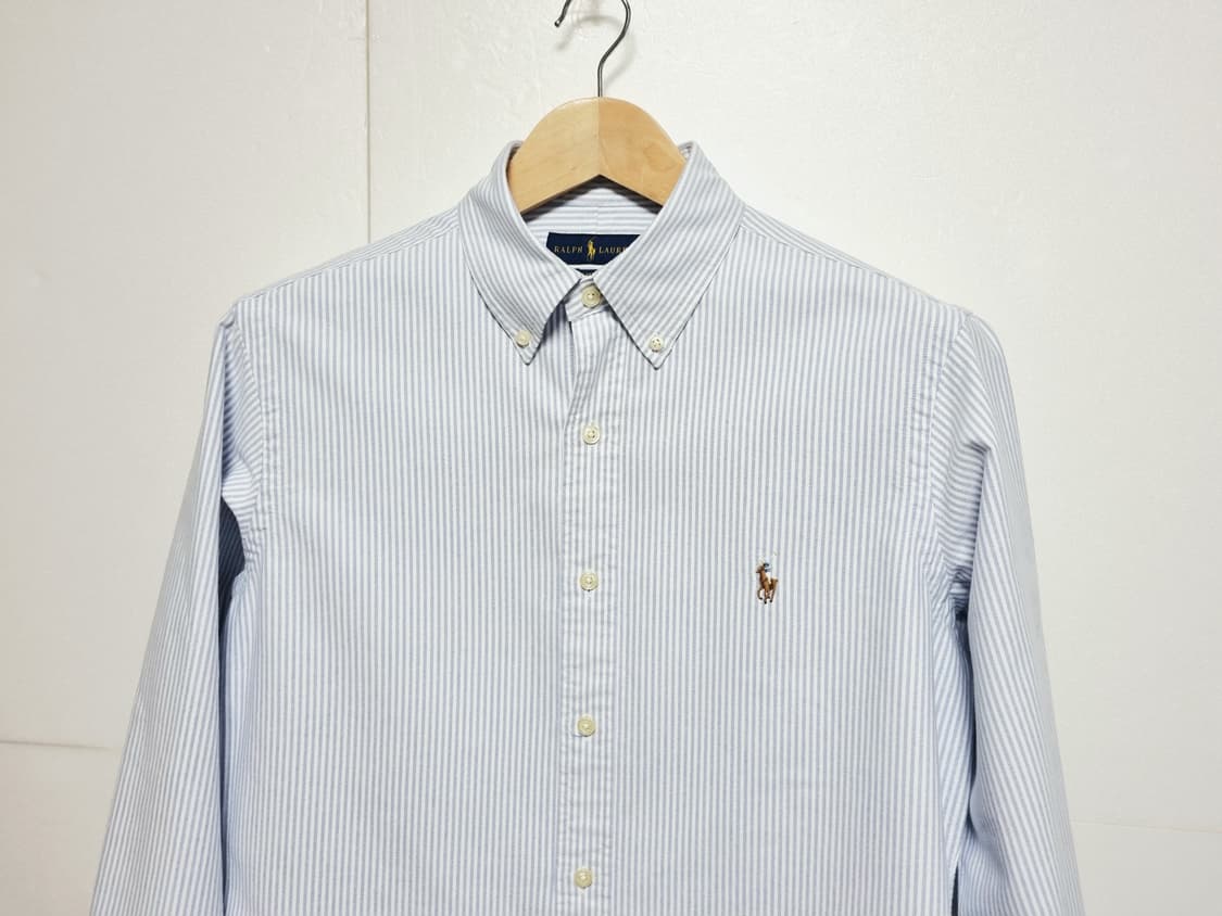 남성 폴로 클래식핏 옥스퍼드 옥스포드 스트라이프 긴팔 남방 셔츠 상품이미지3