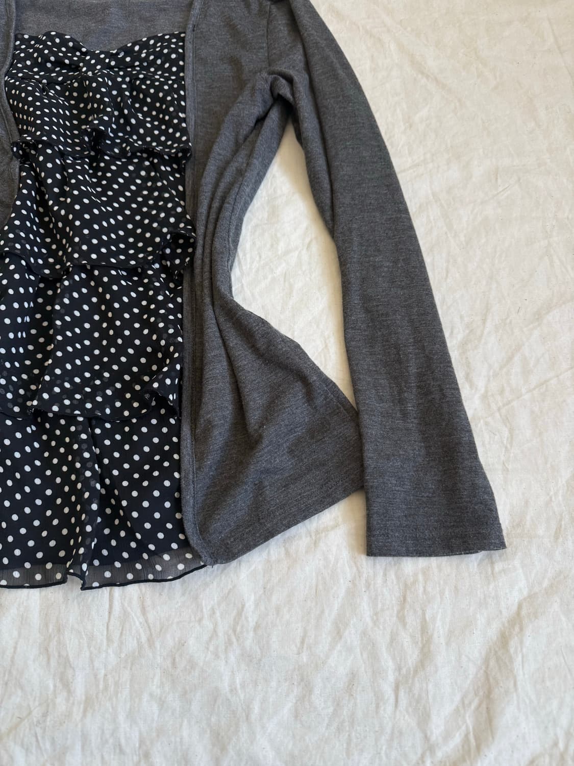 차콜 공겜여주 갸루 러블리 긱시크 블라우스 탑 상품이미지4