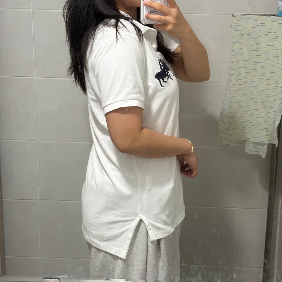 폴로 랄프로렌 빅포니 추격자 화이트 pk 티셔츠 상품이미지4