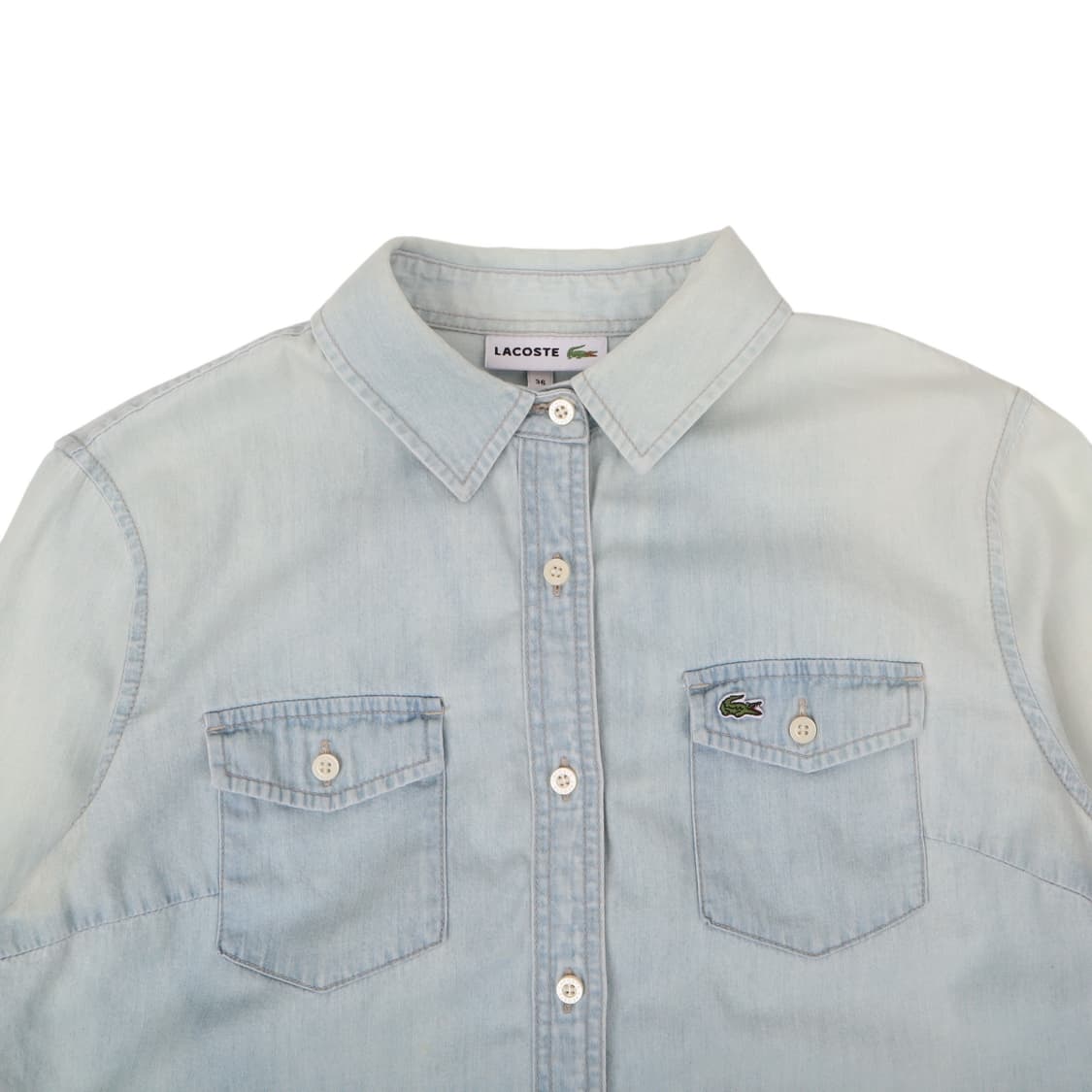 라코스테 포켓 데님 셔츠 상품이미지2