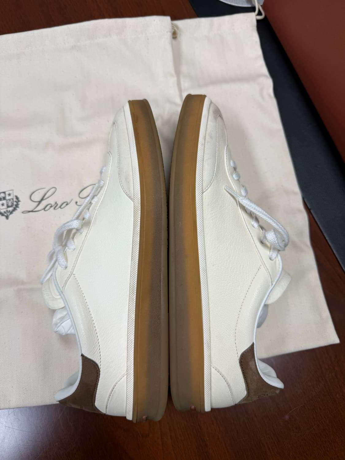 [41] 로로피아나 테니스 스니커즈 아이보리 상품이미지7
