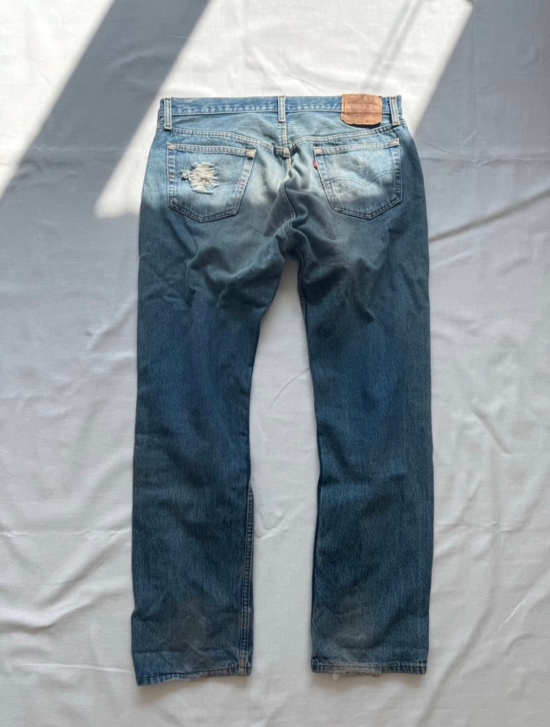 80's 리바이스 501디스트로이드 데님팬츠 36X32 상품이미지2