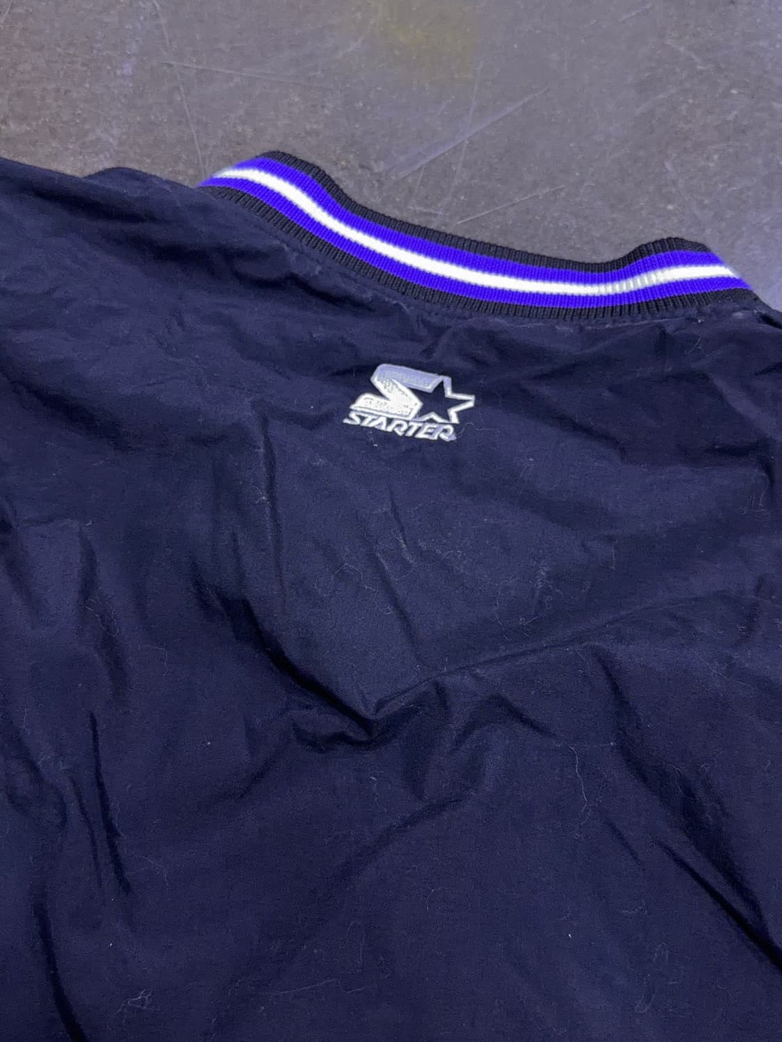 스타터 NBA LA 레이커스 V넥 웜업 우븐 바람막이 L 상품이미지6