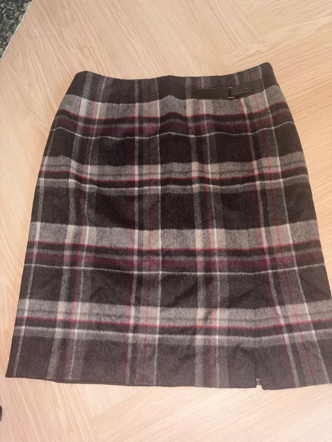 빈티지 체크 스커트 상품이미지1