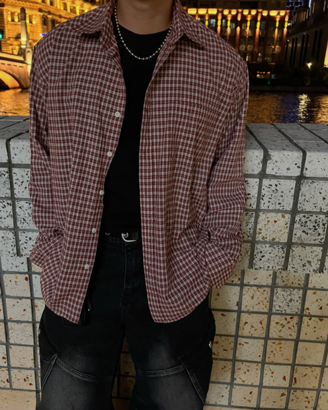 레드 체크 셔츠 상품이미지1