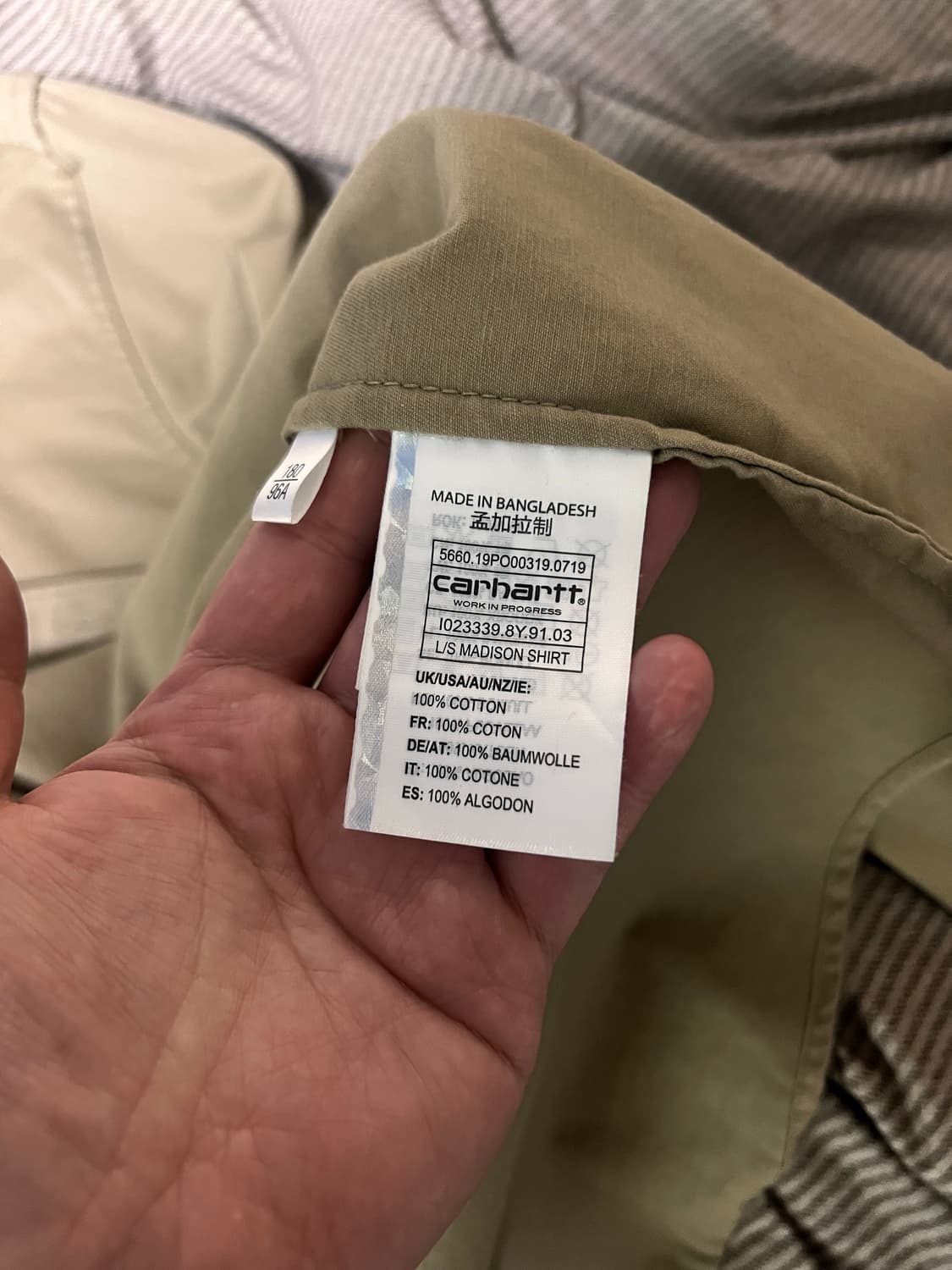 칼하트 carhartt 셔츠 5장 일괄 판매 상품이미지2