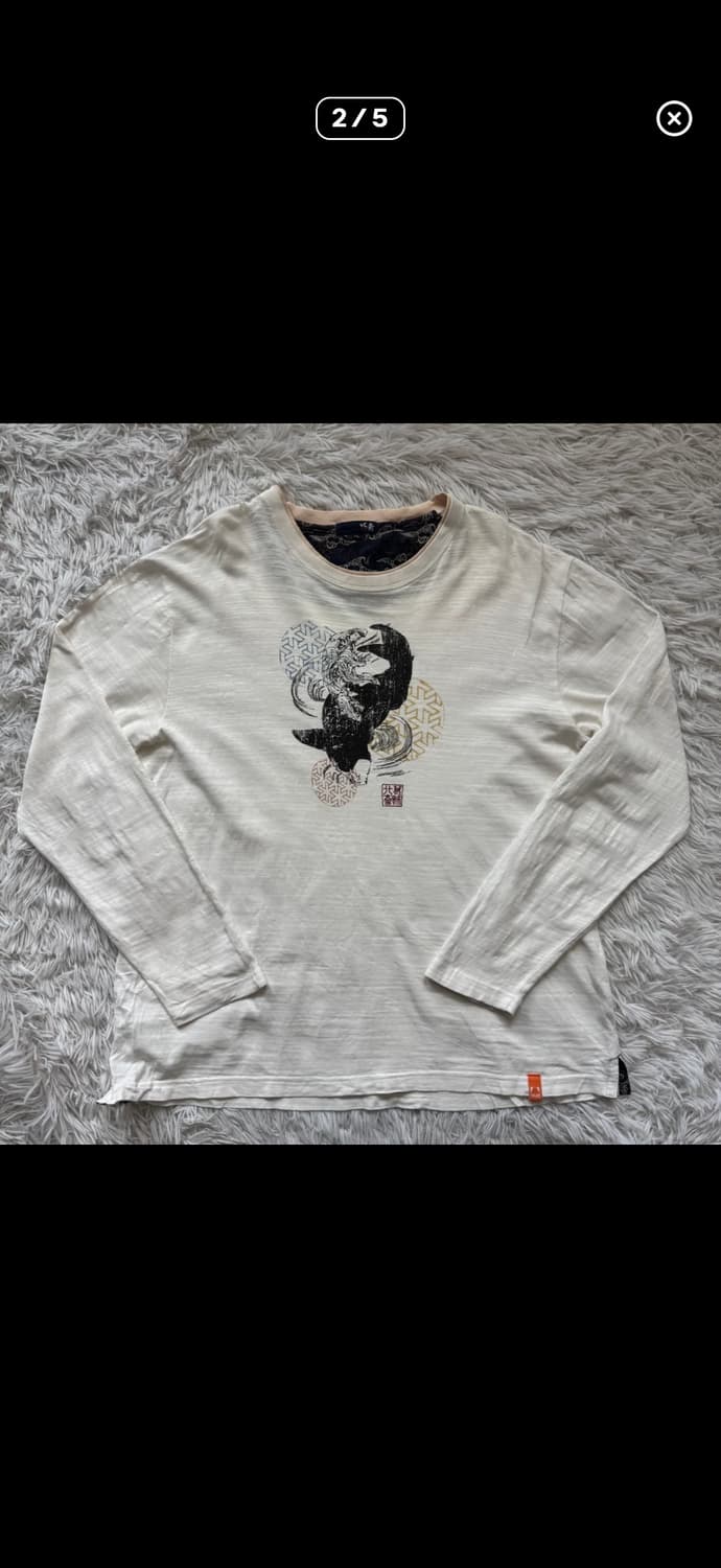 HOKUSAI 일본빈티지 오리엔탈 긴팔 티셔츠 오리엔탈긴팔 빈티지 상품이미지2