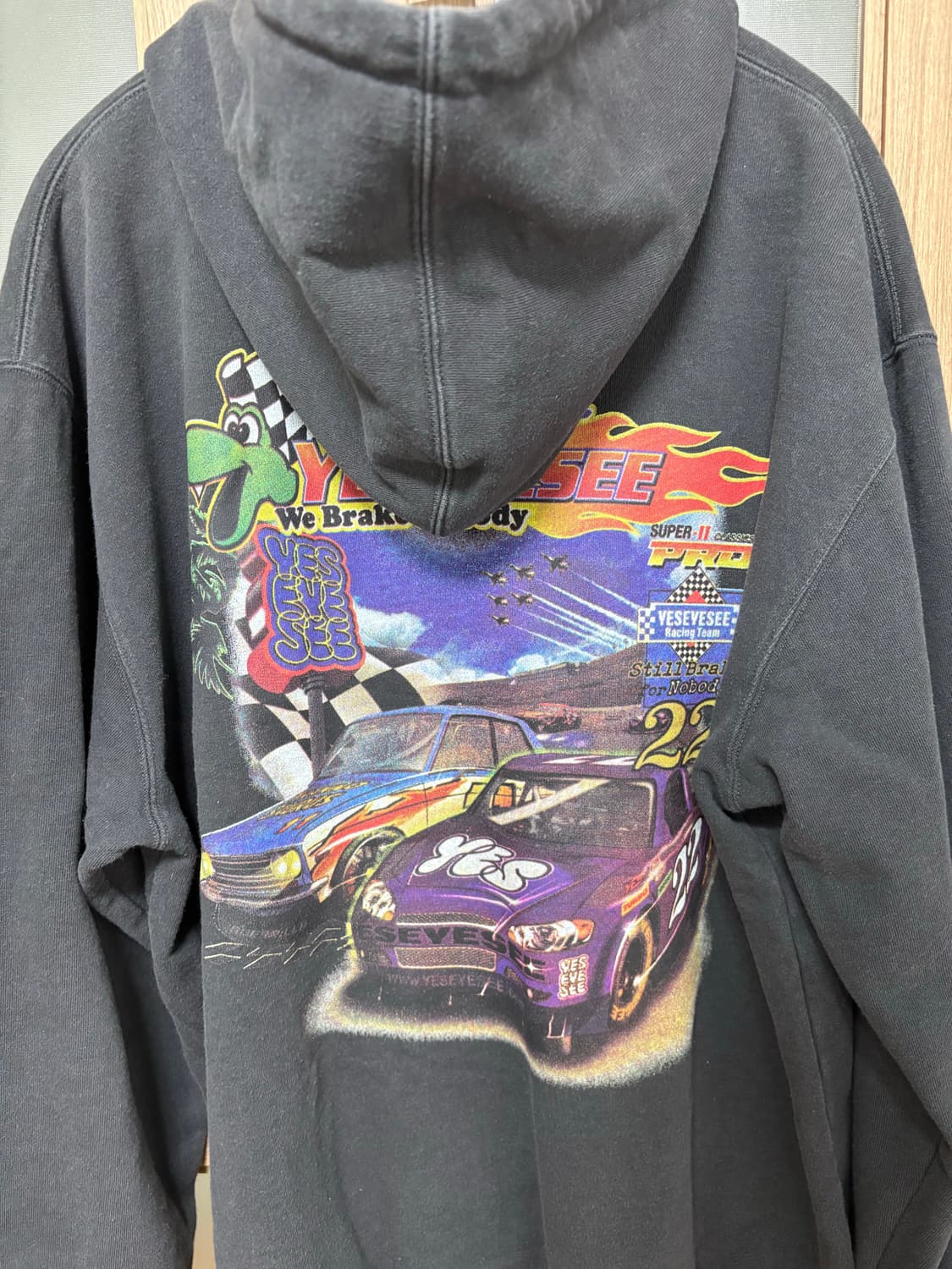 예스아이씨 후드티 Racing 22 hoodie Gun Metal 상품이미지4
