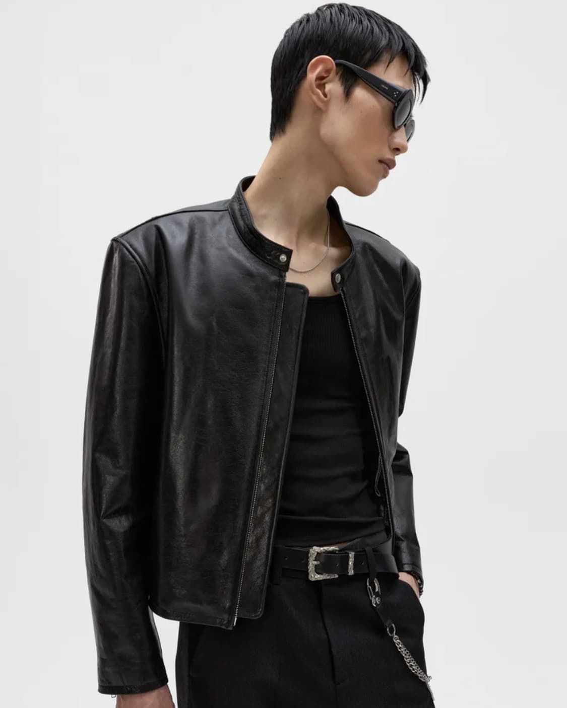 [새상품] 엘무드 카르벤 카우 레더 레이서 레더 자켓 상품이미지1