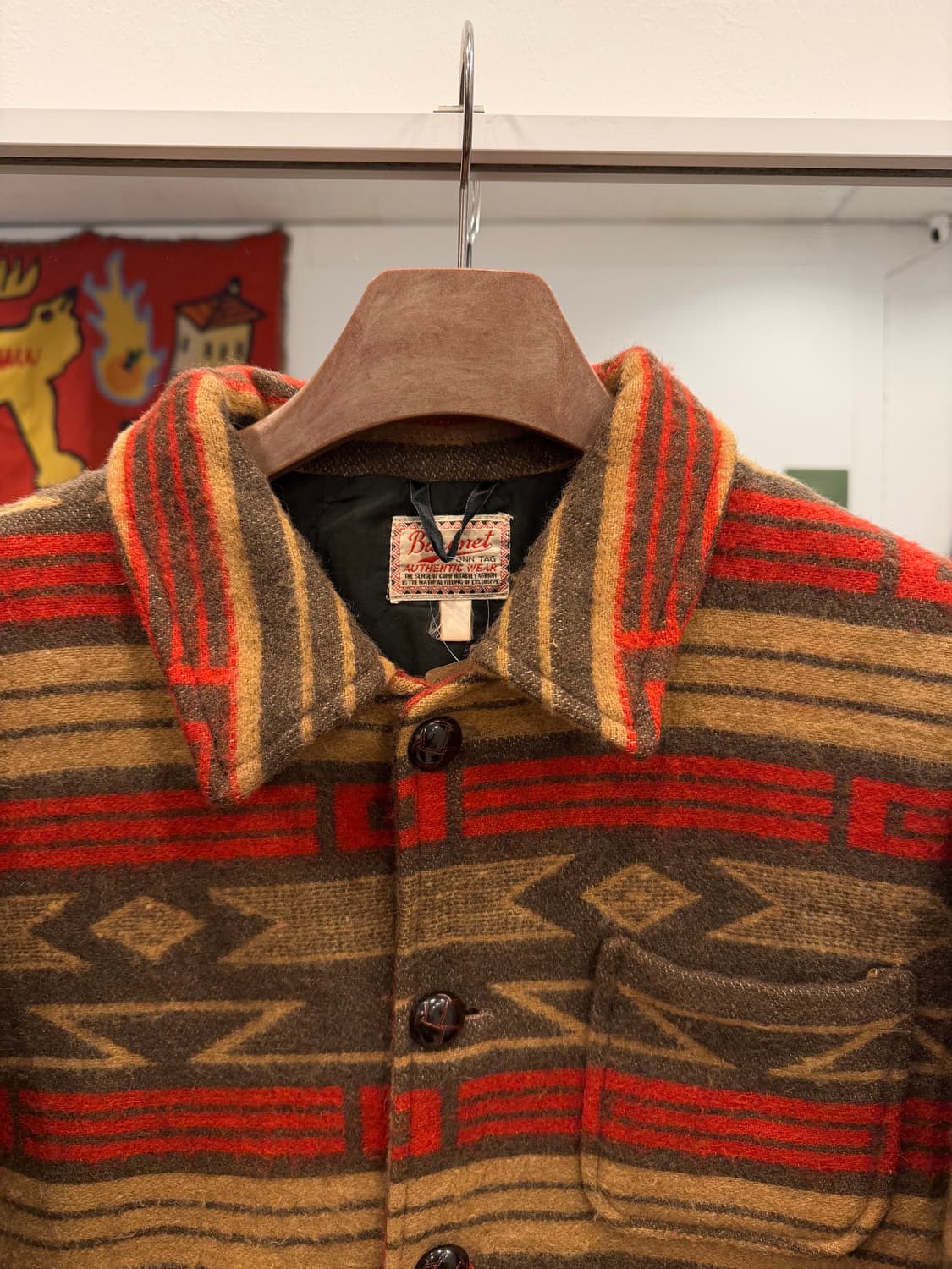 90s Baronet 빈티지 나바호 헤비 울 자켓 상품이미지3