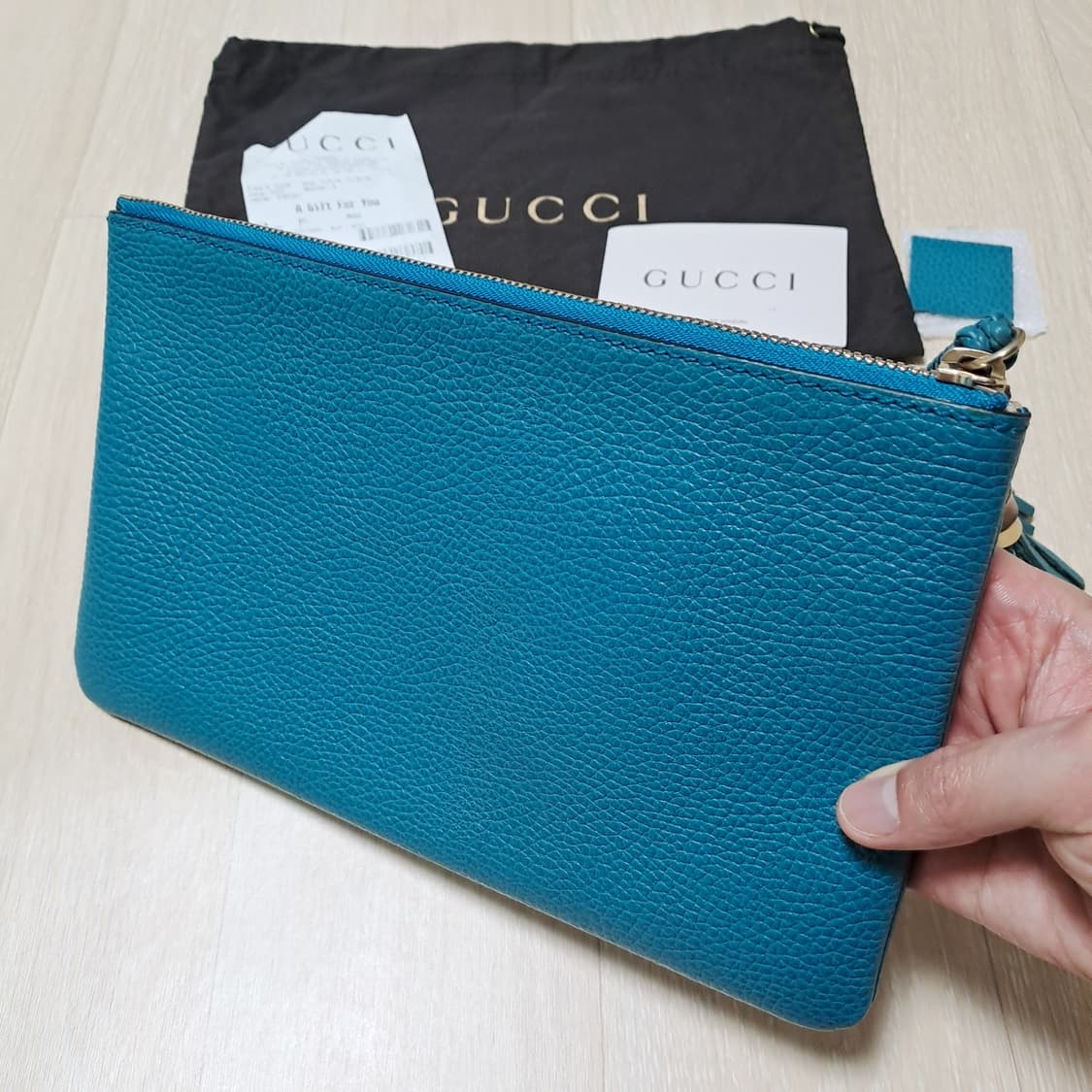 [100%/정품] 구찌 뱀부 태슬 레더 클러치, 구찌클러치,구찌파우치 상품이미지3