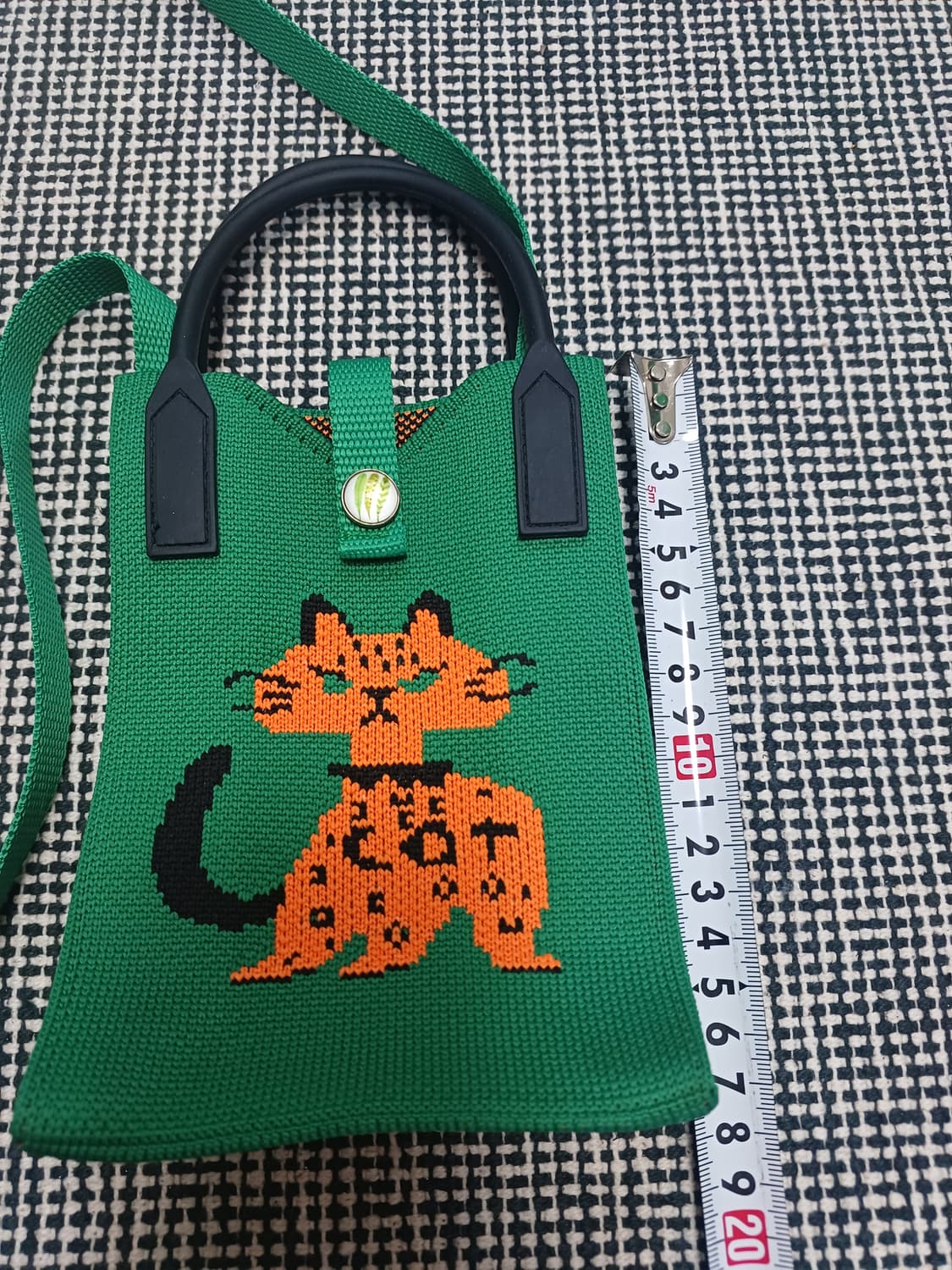 고양이 자수 니트 미니 크로스백 상품이미지7