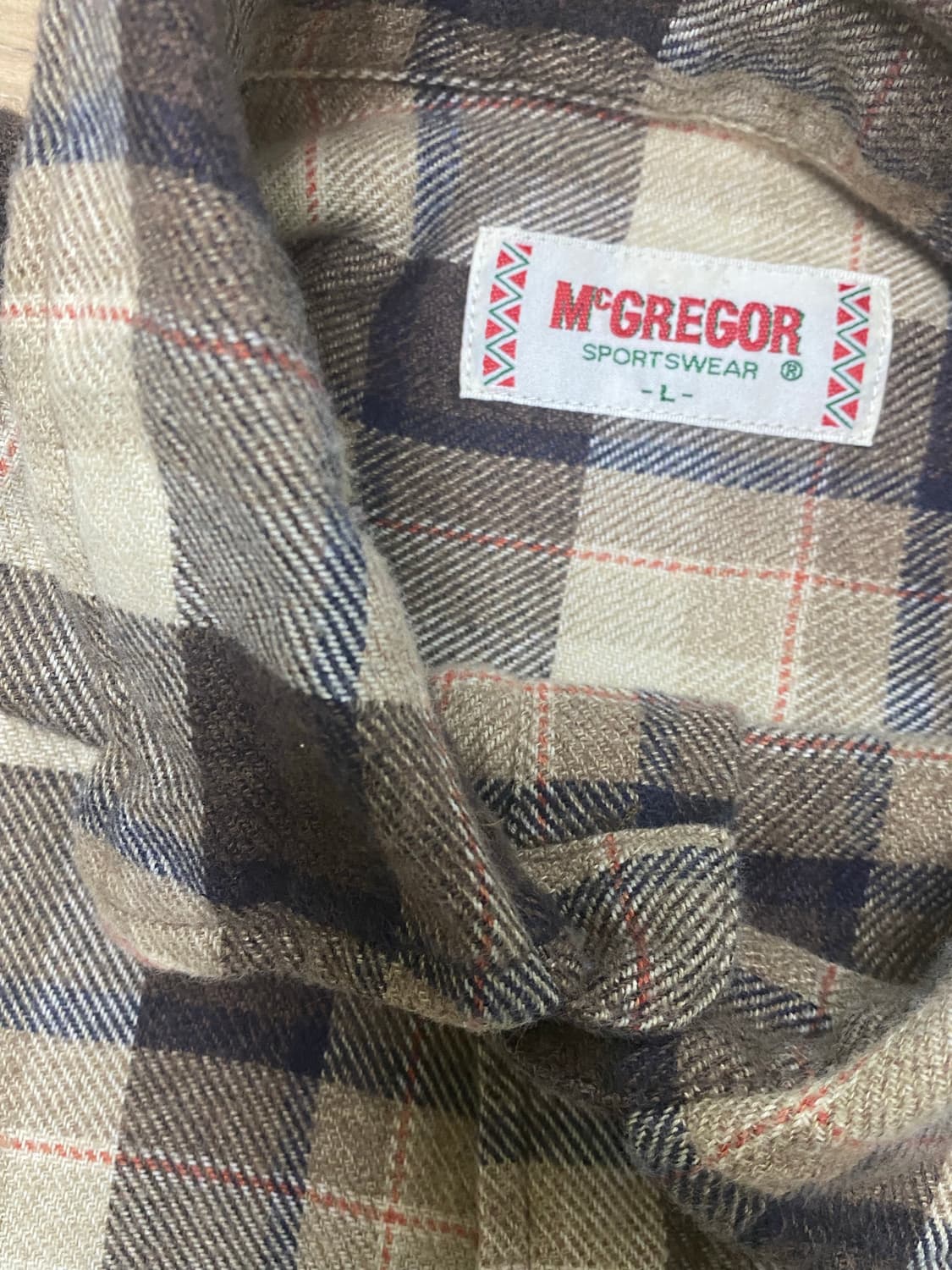 JPN 90s 맥그리거 플란넬셔츠 L 상품이미지3