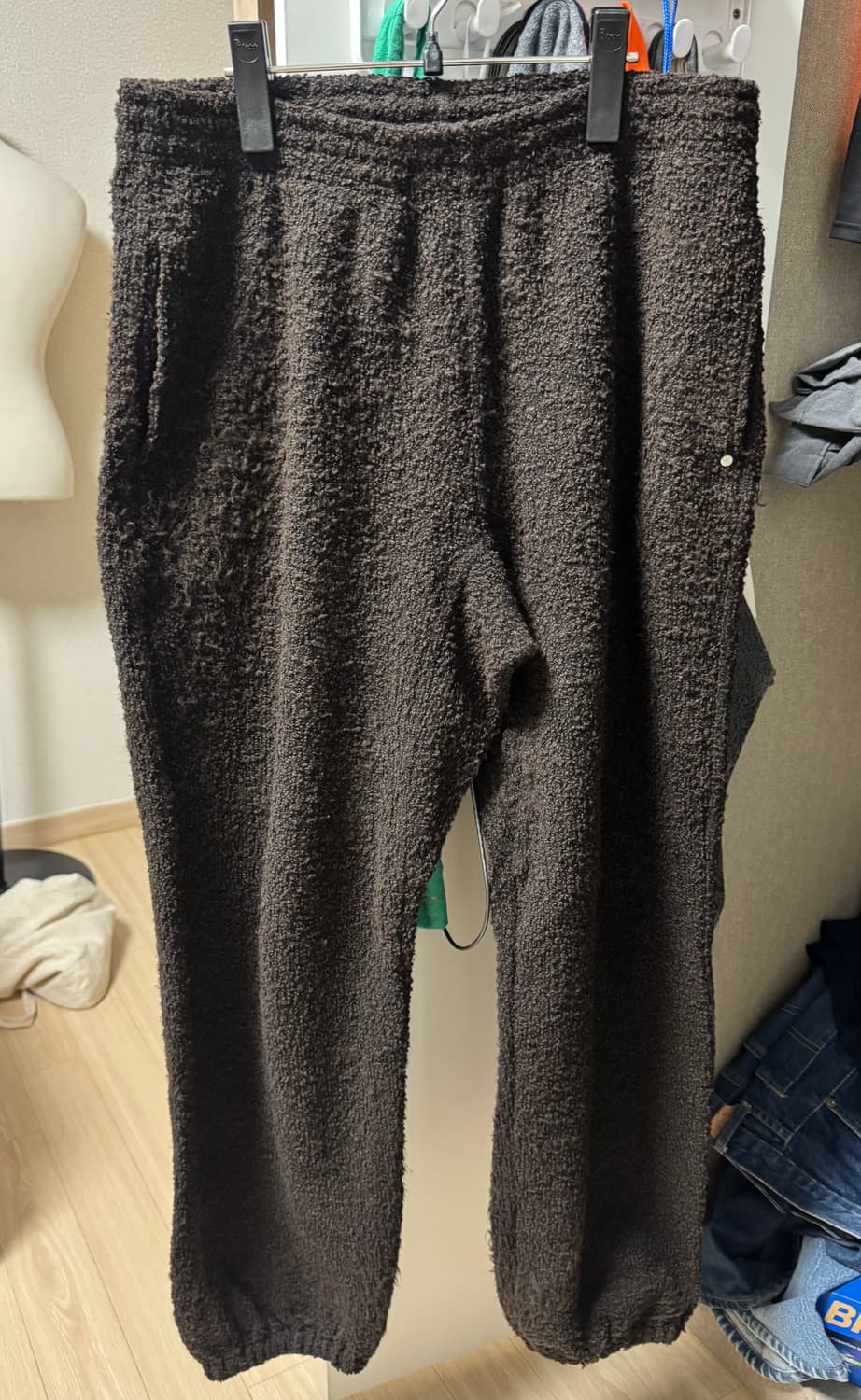 머듈 mudule Plain Sweatpants /Brown 플레인 스웻 상품이미지1