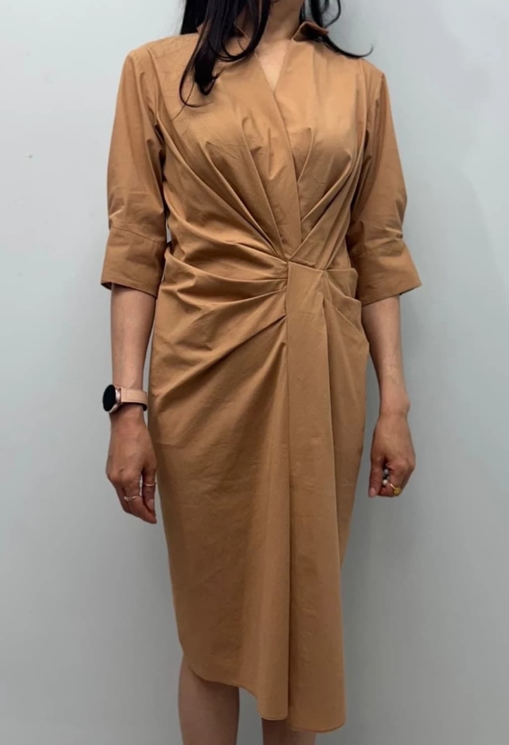 한섬 LANVIN 랑방 랩 원피스 55 상품이미지1