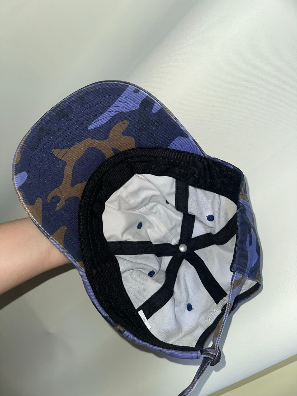 슈프림 25SS 볼캡 피그먼트 코티드 S 로고 블루 카모 상품이미지3