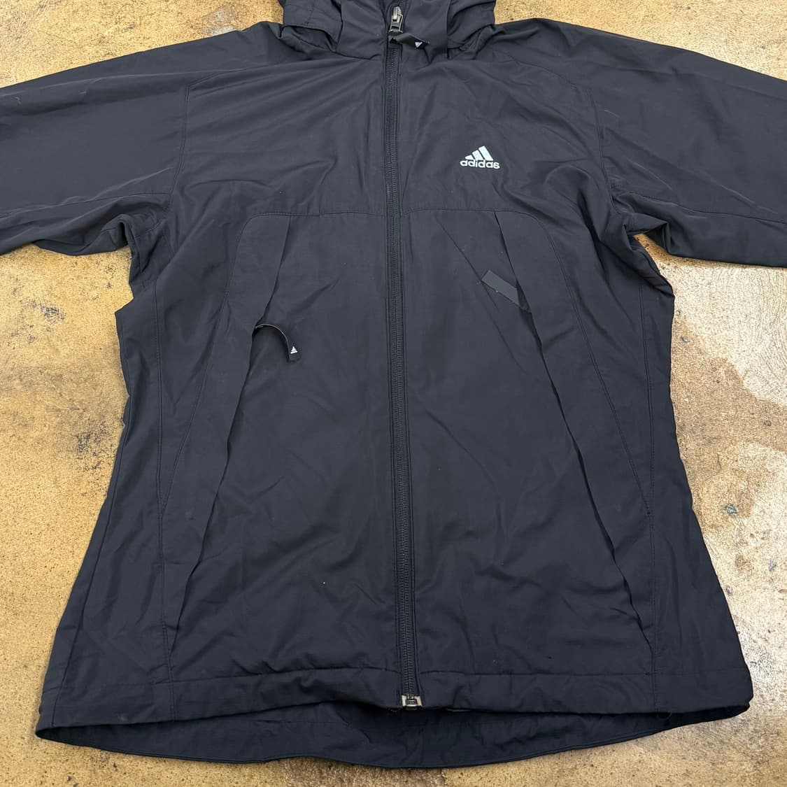 [정품/M] 아디다스 블랙 후드 바람막이 자켓 b10 상품이미지3