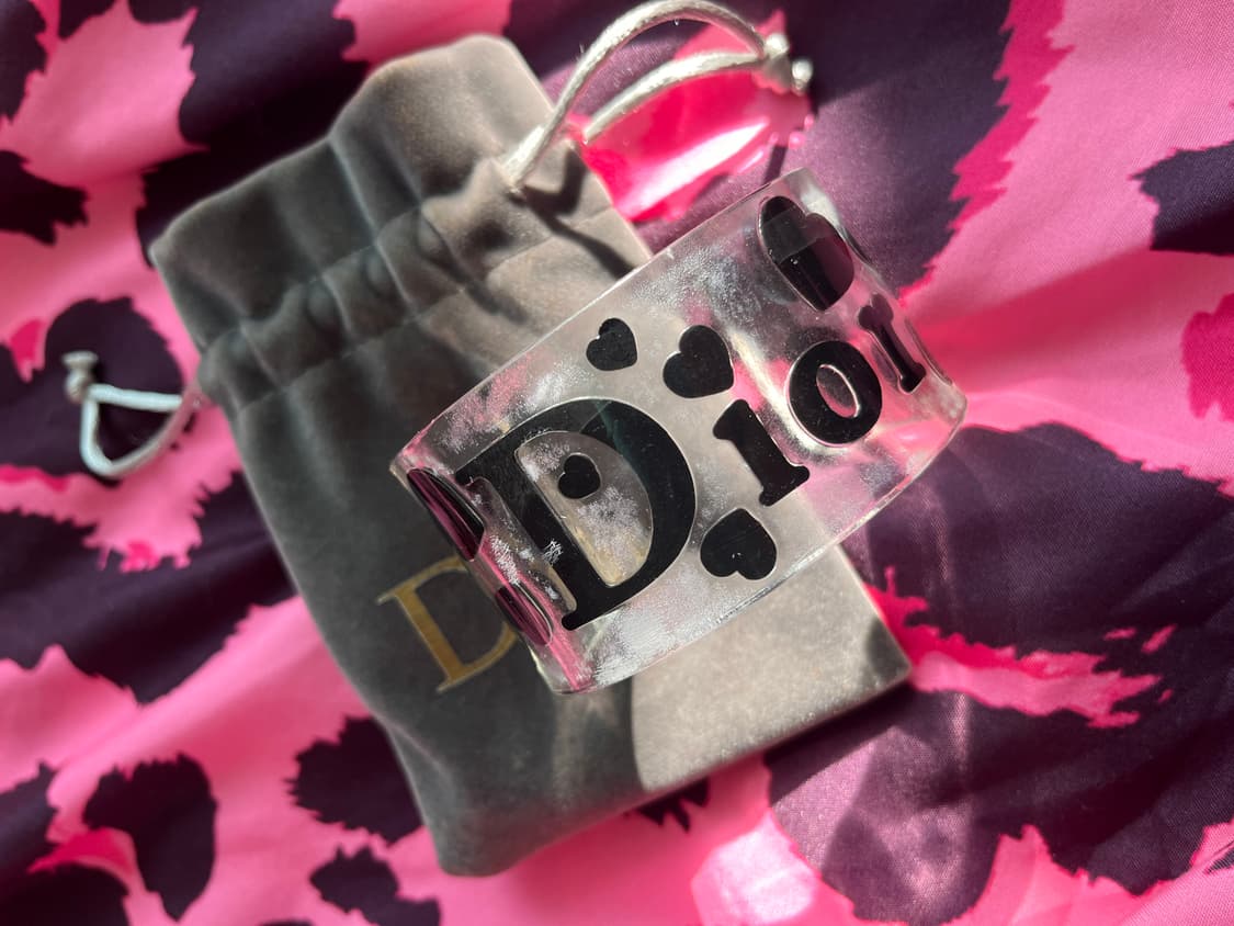 Dior 디올 아크릴 플라스틱 뱅글 팔찌 투명  상품이미지2