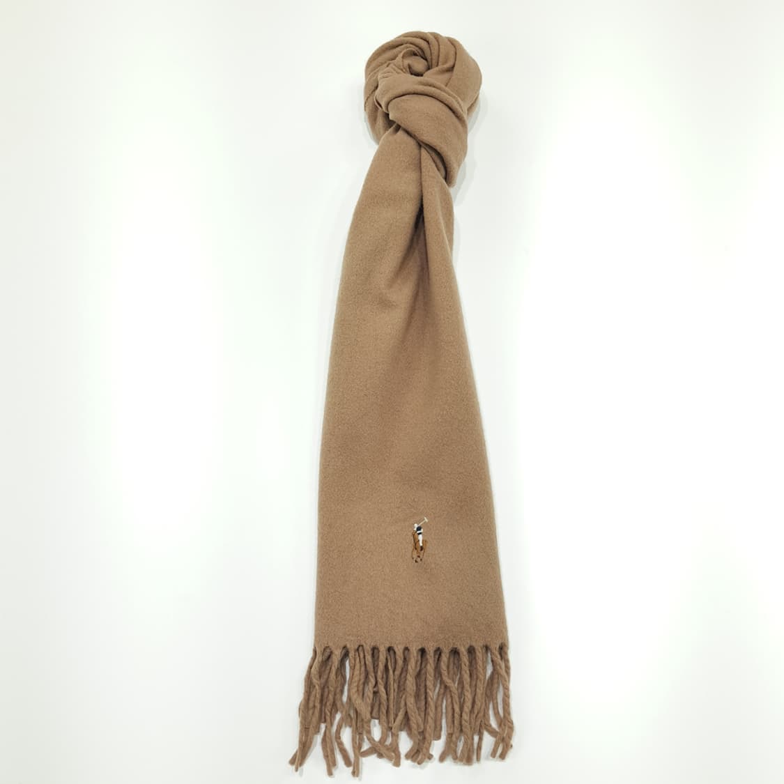 MX202 폴로 랄프로렌 베이지 램스울 목도리 머플러 상품이미지3