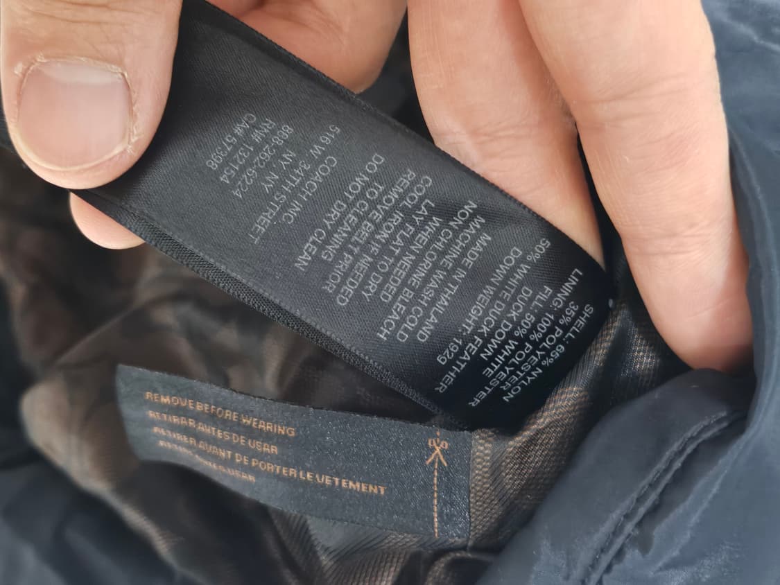 코치 덕다운 여성 패딩 S 상품이미지4