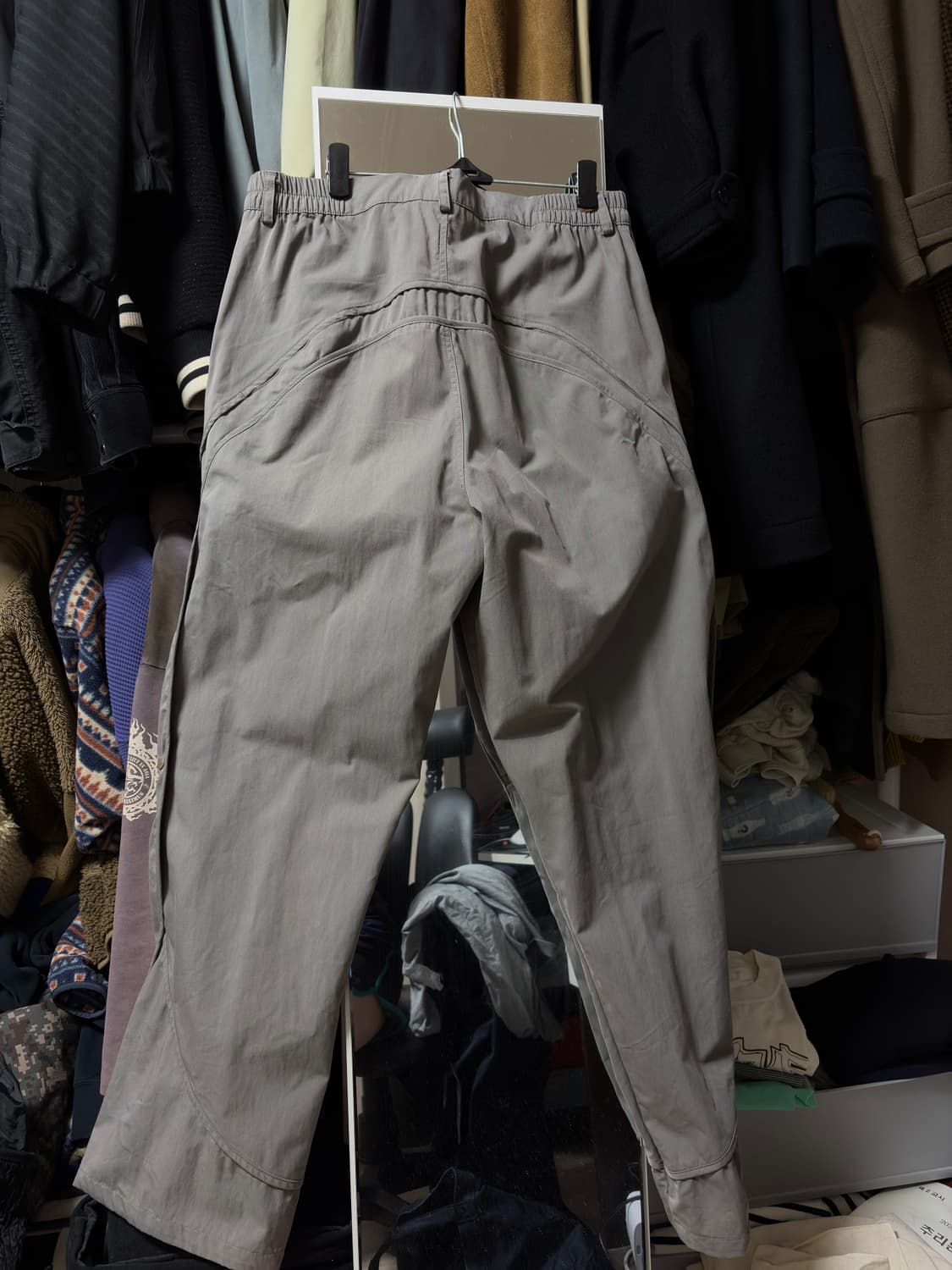 산산기어 테이프드 팬츠 머드 카키 2사이즈 상품이미지2