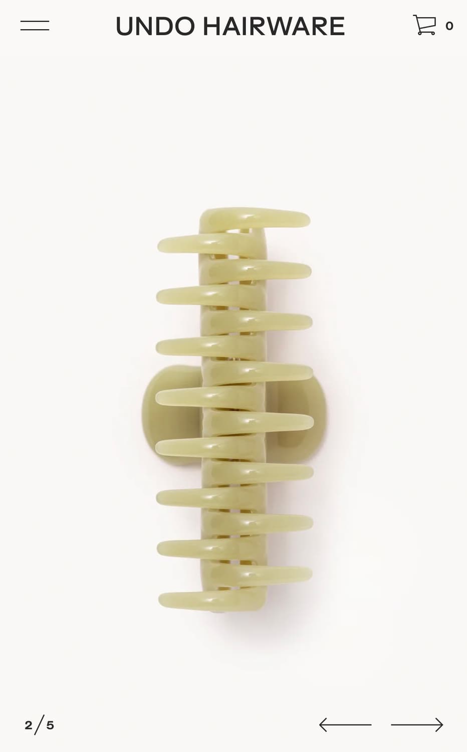 새상품) UNDO Hairware 언두 헤어웨어 클로 클립 집게핀 머리핀 상품이미지2