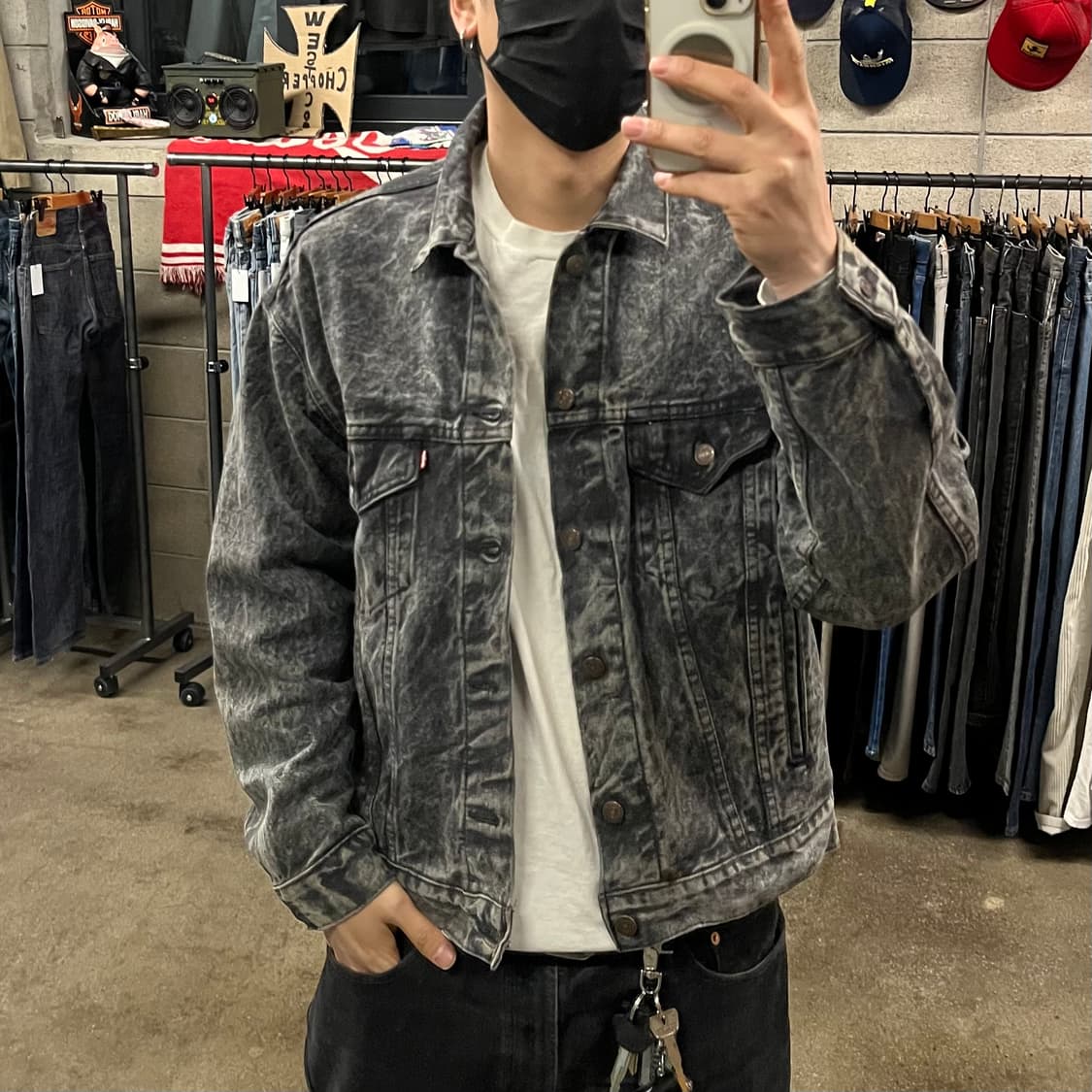 90s USA Levis 데님 트러커 자켓 (105) 상품이미지8