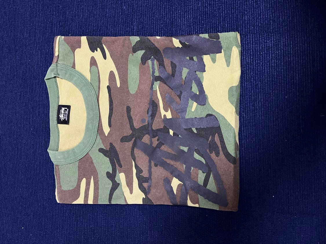 스투시 카모 반팔티 L 상품이미지2