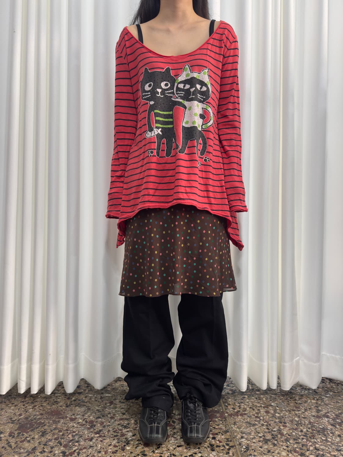 dot midi skirt 상품이미지2