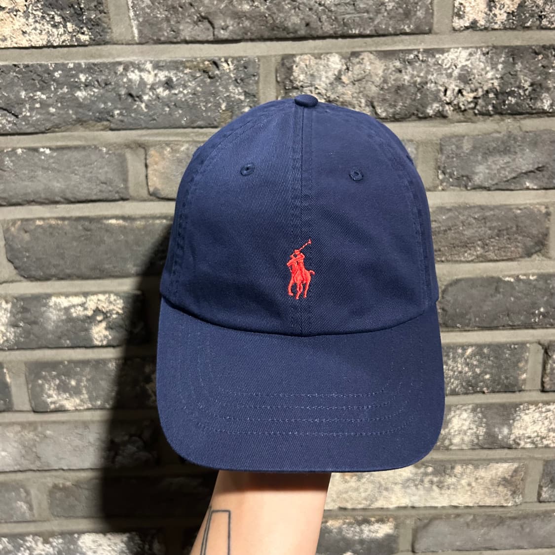 폴로 랄프로렌 아이코닉 치노 볼캡 모자 신형 큐알탭 네이비 상품이미지2