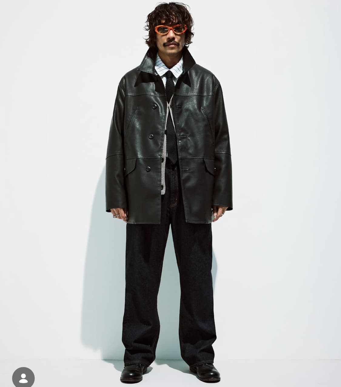 유니폼브릿지 leather car coat L사이즈 상품이미지1