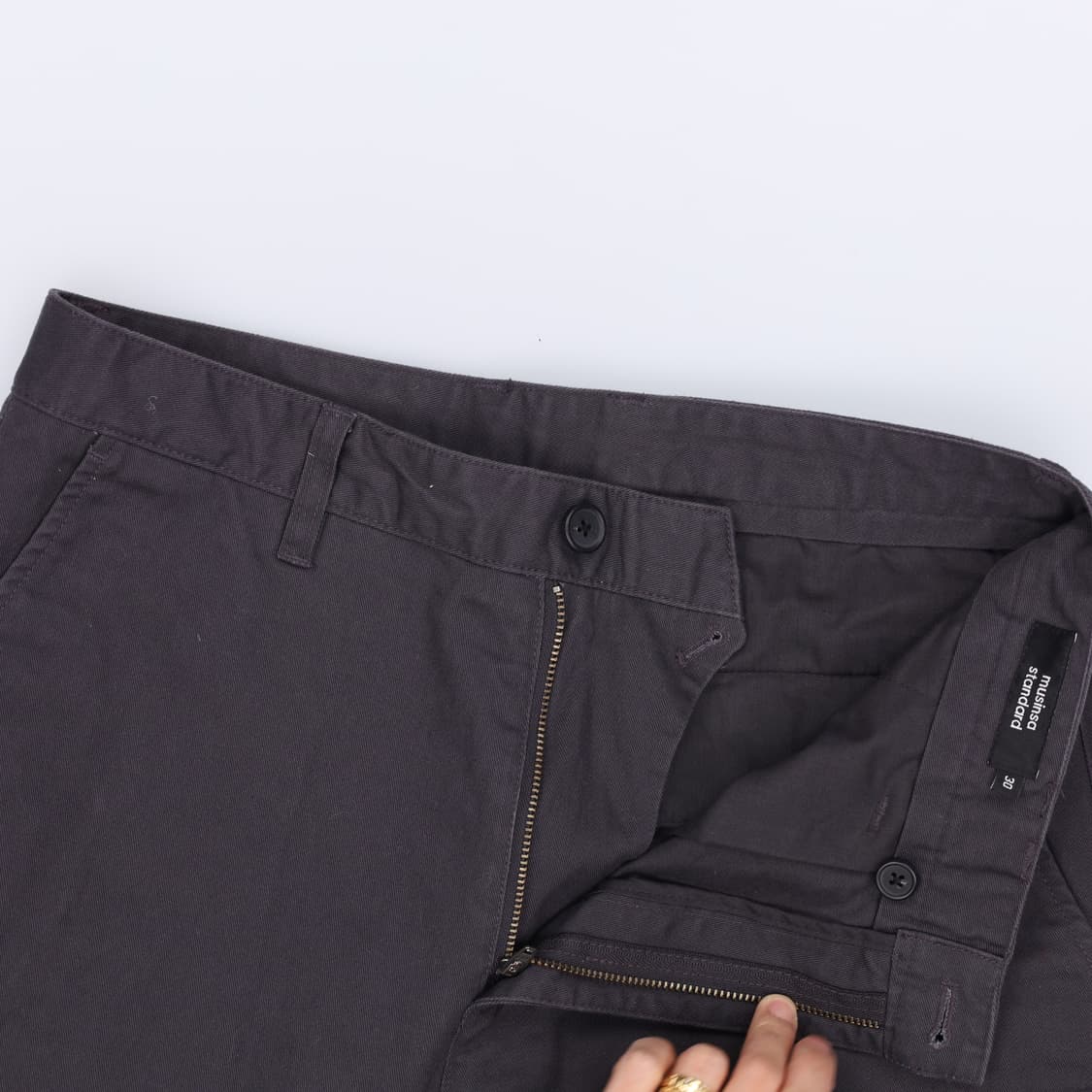 30 무신사스탠다드 코튼 와이드팬츠 0327H1 상품이미지3