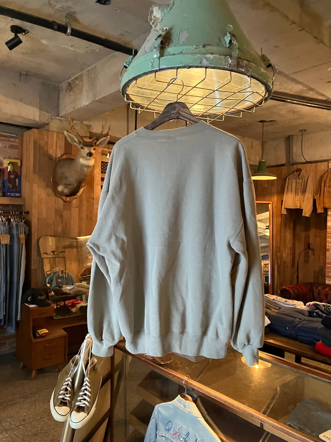 90s USA 빈티지 러셀 플레인 스웻 셔츠 맨투맨 상품이미지3