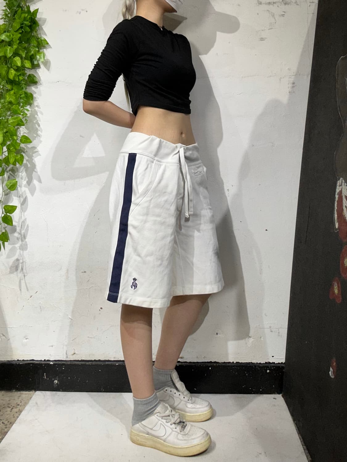 폴로 랄프 로렌 화이트 대장급 네이비 사이드 라인 반바지 S 상품이미지1