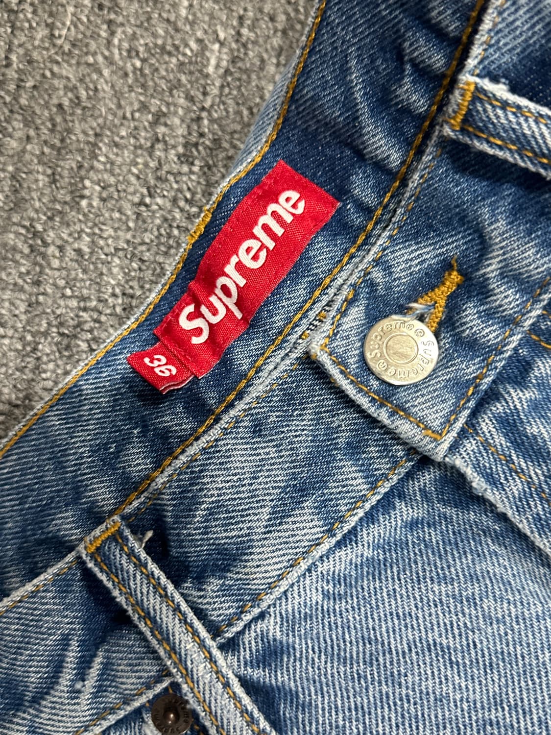 슈프림 배기 대님 쇼츠 워시드 인디고 25 ss (36) 상품이미지4