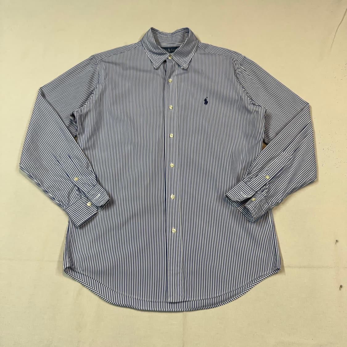 M) 폴로 랄프로렌 클래식 블루 스트라이프 포플린 셔츠 T88 상품이미지1