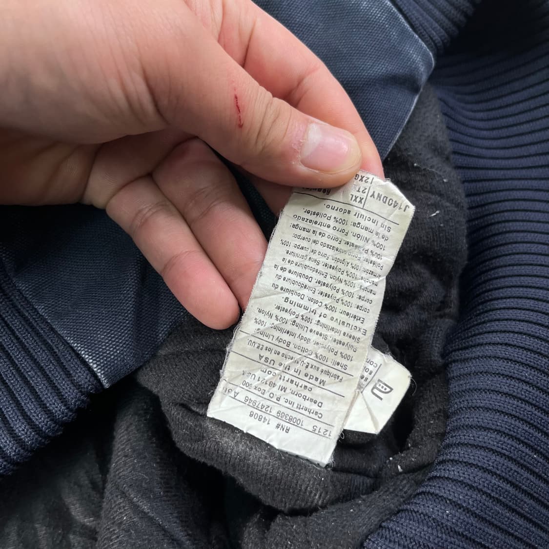 110 칼하트 j140 다크네이비 액티브 워크자켓 상품이미지7