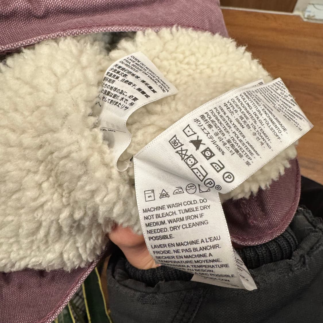 리바이스 타입 3 쉐르파 트러커 자켓 와인 S 상품이미지7