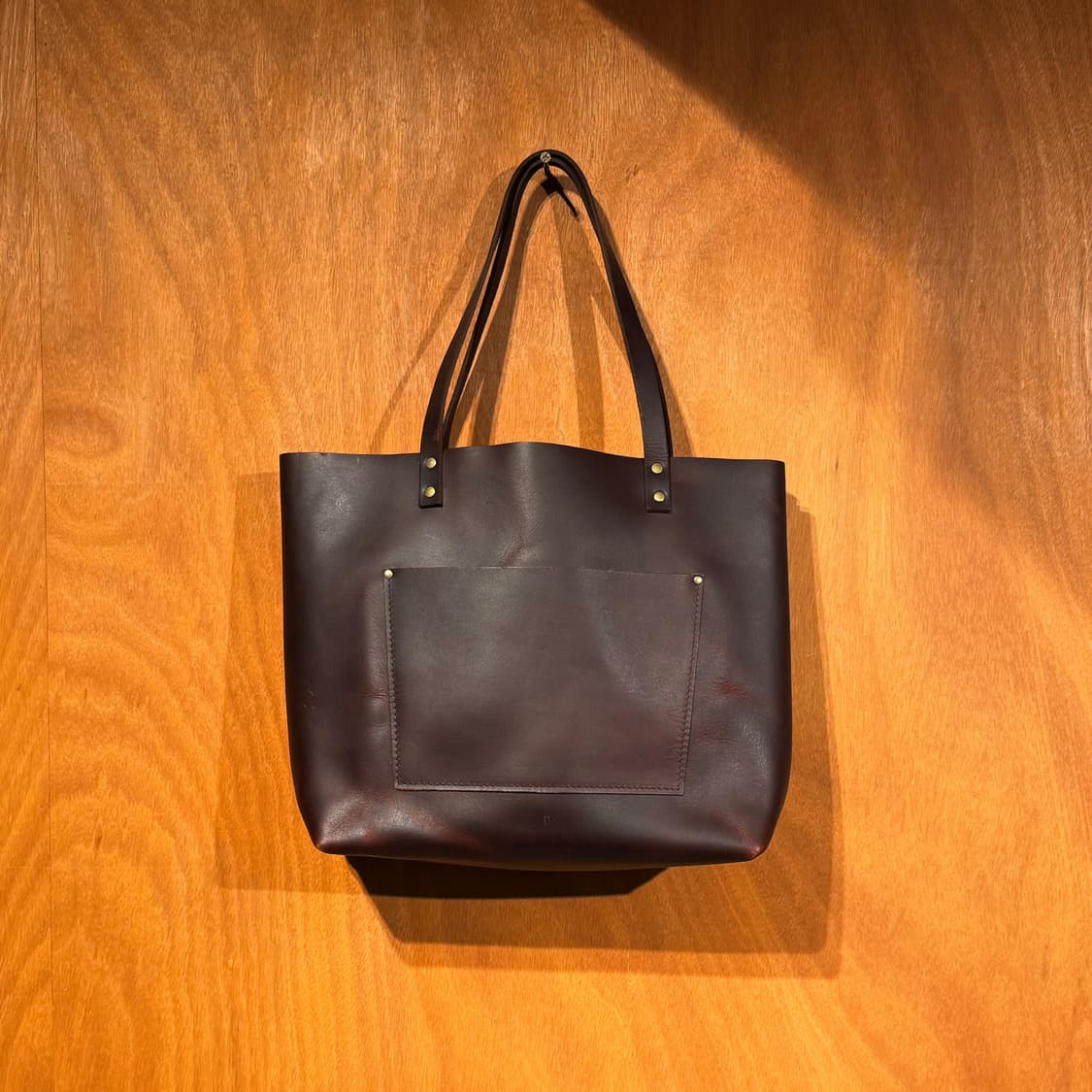 USA 포틀랜드 레더 풀그레인 레더 토트백 소가죽 상품이미지1