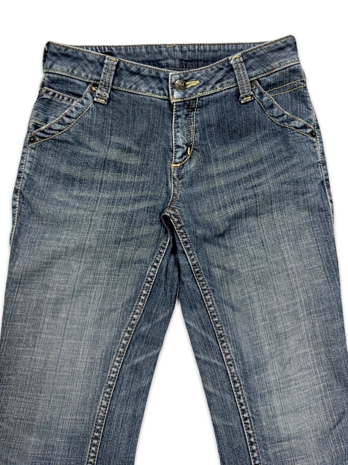 빈티지 로우라이즈 라인 데님 부츠컷 팬츠 상품이미지3