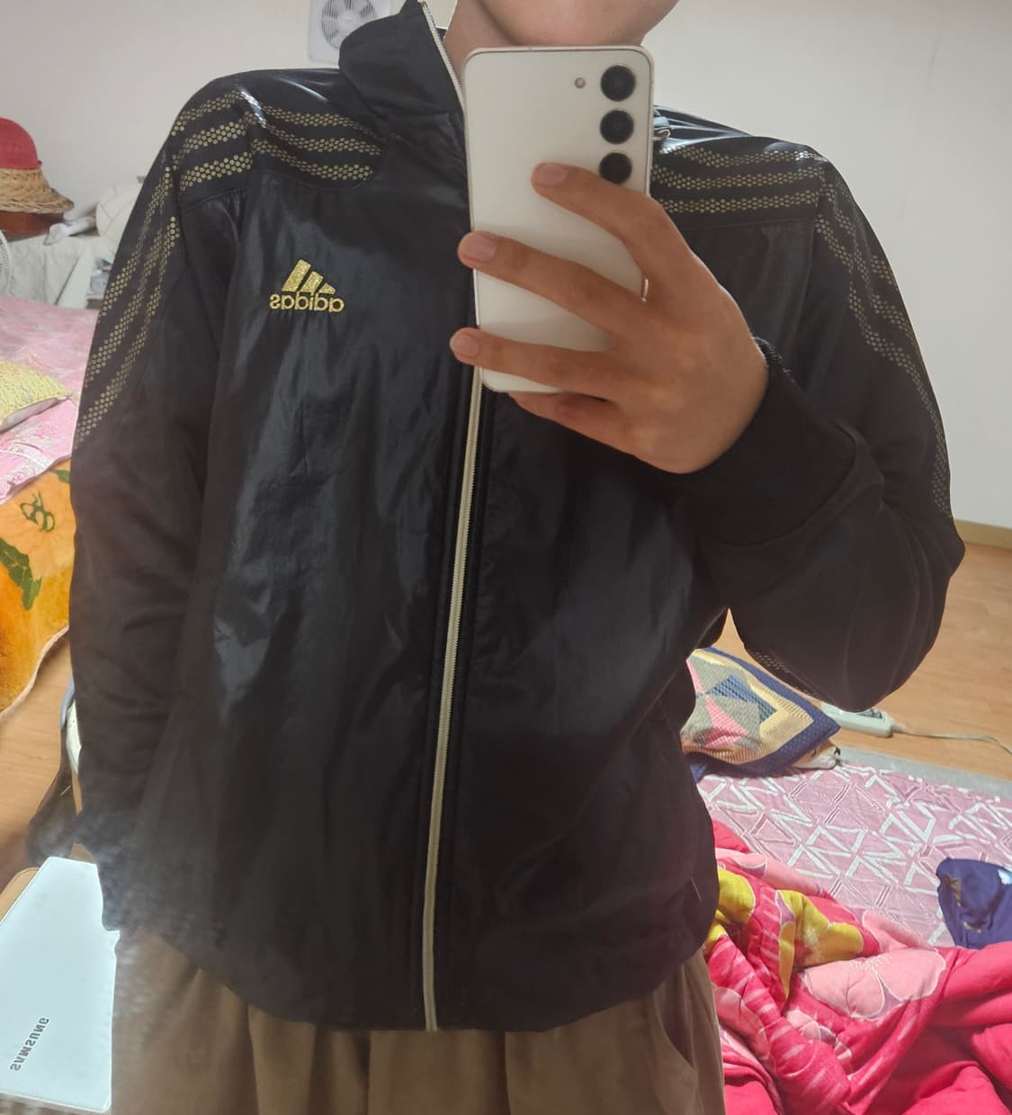 아디다스 B2B 니트 블랙 골드라인 트랙탑 져지 2011년식 져지구형 상품이미지1