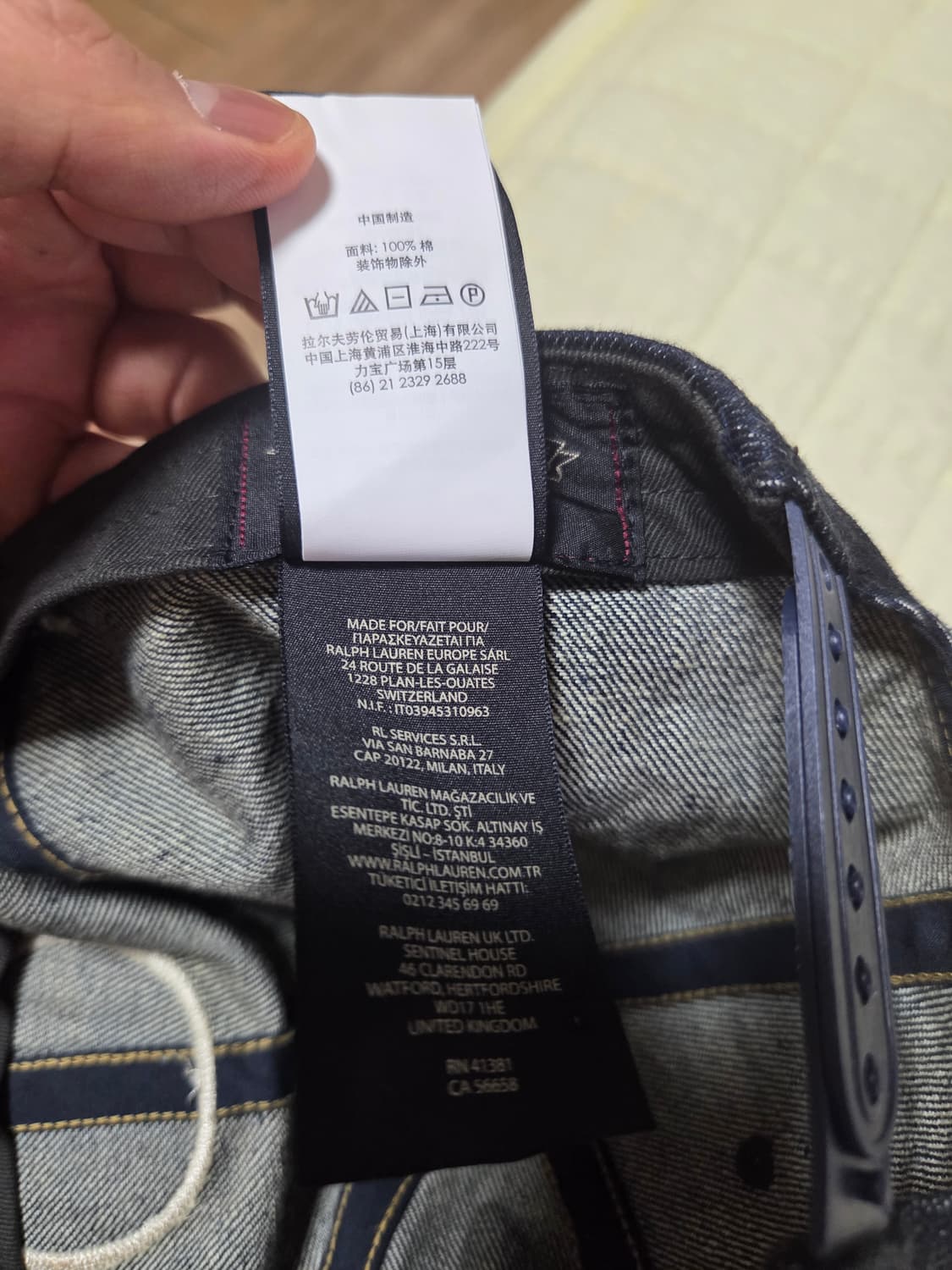 RRL 더블알엘 가먼트 다잉 트윌 볼캡 인디고 팝니다 상품이미지4