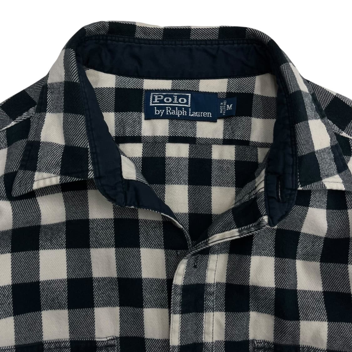 폴로 랄프로렌 버튼 포켓 고방체크 셔츠 M 상품이미지4